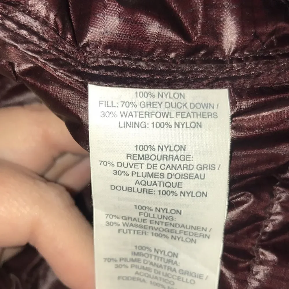 J. Crew Outerwear Down Puffer Jacket Quilted Brown